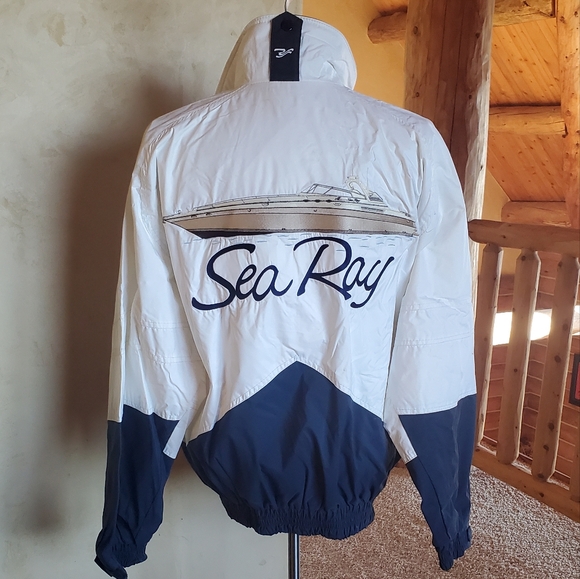 Vintage ASTRO Spprtswear SeaRay Boating Windbreaker Jacket Mens - Picture 1 of 15